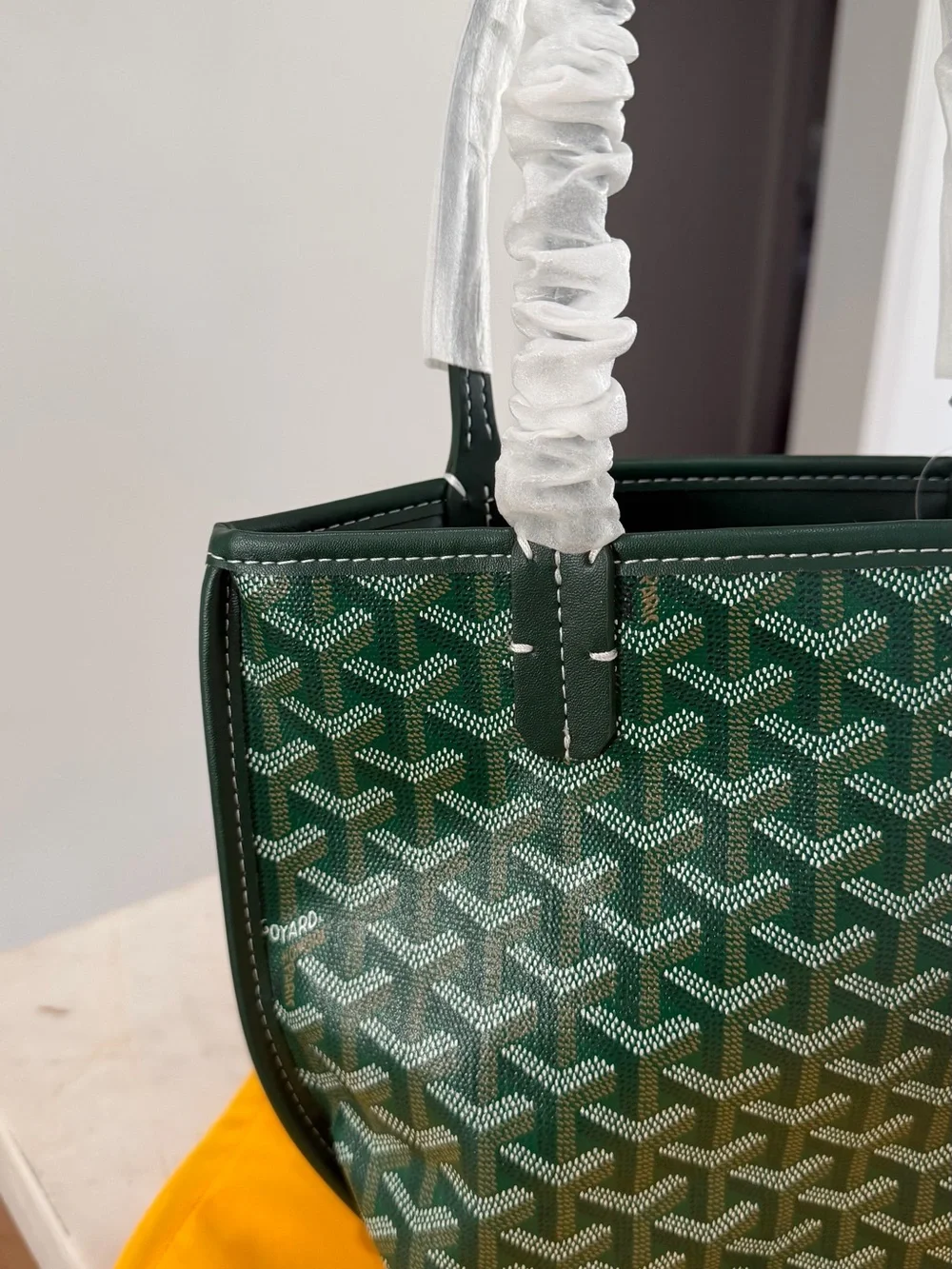 LUXURY INSPIRED Green Patterned Tote Bag- Mini - Picture 8 of 12
